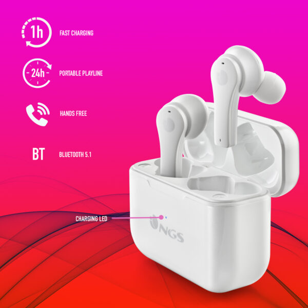 Prix Écouteurs Bluetooth intra NGS Artica Bloom White (ARTICABLOOMWHITE) -  130.00 -  130.00 – Image 10
