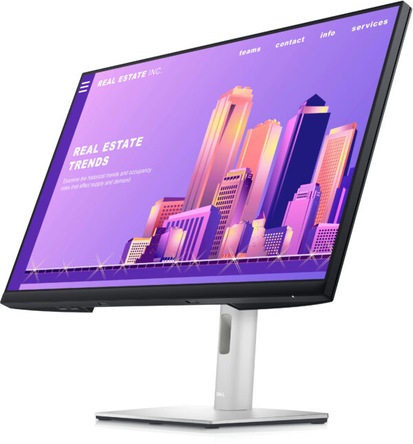 Écran 27" Full HD Dell P2722H-3Y - Fonctions de réglage de position complètes et bordures ultra-fines – Image 2