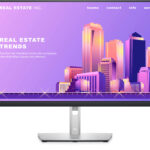 Écran 27" Full HD Dell P2722H-3Y - Fonctions de réglage de position complètes et bordures ultra-fines