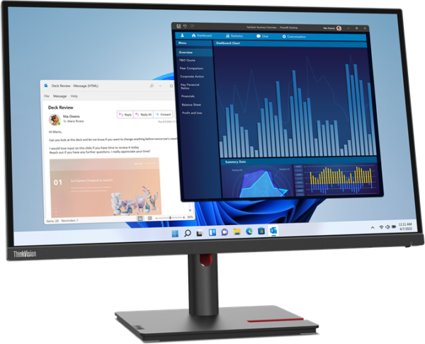 Écran 27" Lenovo ThinkVision T27p-30 UHD Type-C (63A9GAT1EU) – Image 2