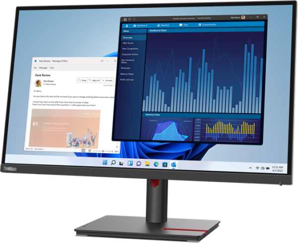 Écran 27" Lenovo ThinkVision T27p-30 UHD Type-C (63A9GAT1EU) – Image 3