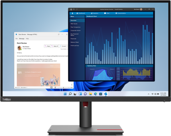 Écran 27" Lenovo ThinkVision T27p-30 UHD Type-C (63A9GAT1EU)