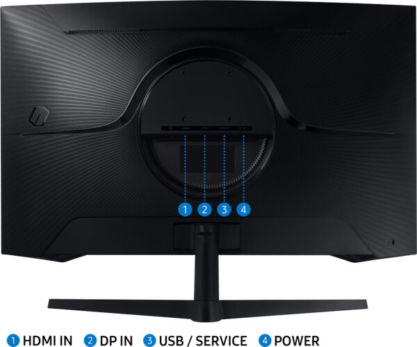 Écran gaming incurvé 32" WQHD Samsung Odyssey G5 - Courbure 1000R (LC32G55TQBUXEN) – Image 7