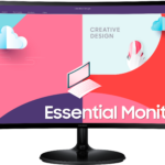 Écran incurvé 24" Samsung Essential Curved Monitor S3 (LS24C360EAMXZN)
