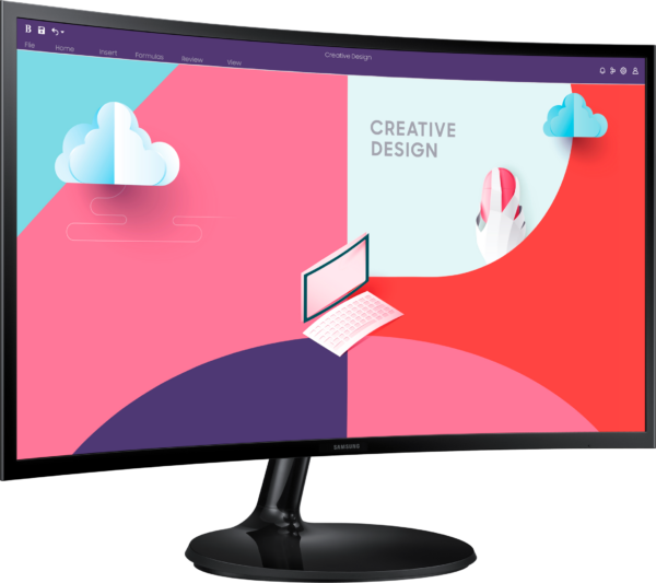 Écran incurvé 27" Samsung Essential Curved Monitor S3 (LS27C360EAMXZN) – Image 2