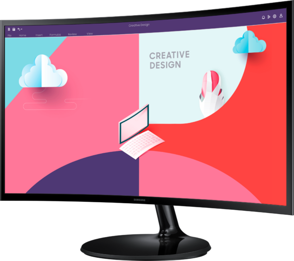 Écran incurvé 27" Samsung Essential Curved Monitor S3 (LS27C360EAMXZN) – Image 4