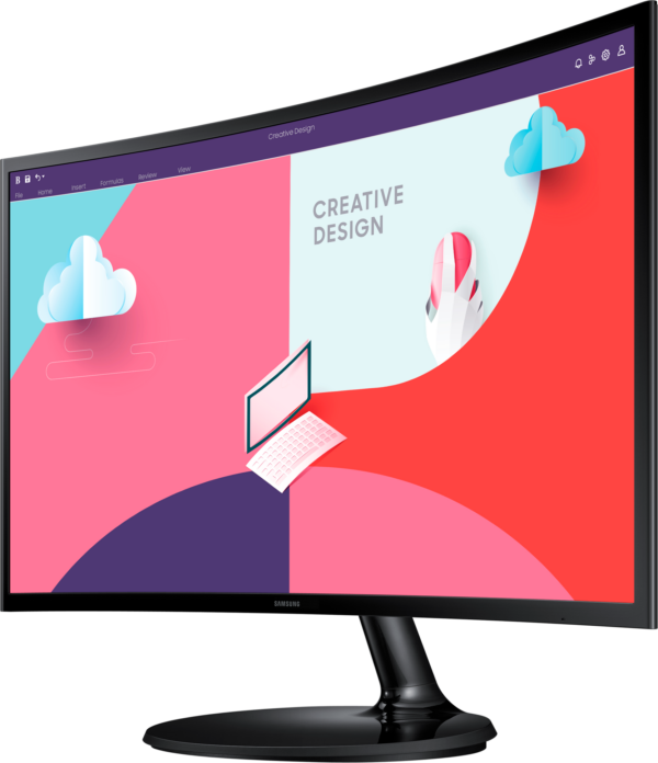 Écran incurvé 27" Samsung Essential Curved Monitor S3 (LS27C360EAMXZN) – Image 5