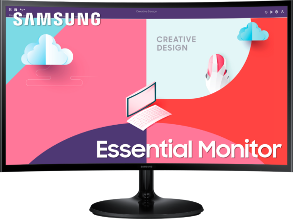 Écran incurvé 27" Samsung Essential Curved Monitor S3 (LS27C360EAMXZN)