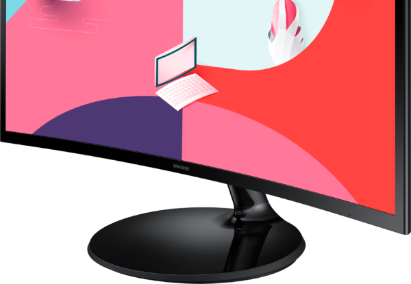 Écran incurvé 27" Samsung Essential Curved Monitor S3 (LS27C360EAMXZN) – Image 9