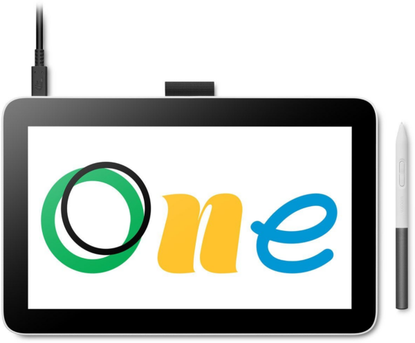 Écran interactif Wacom One 12 : Tablette Graphique avec écran 16" Full HD (DTC121W0B)