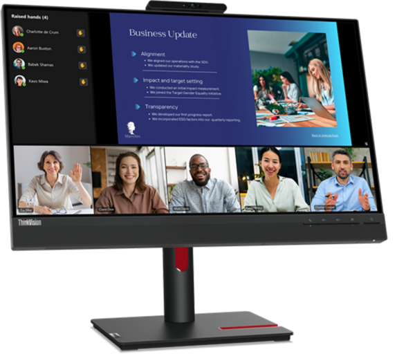 Écran Plat 24" Lenovo ThinkVision T24v-30 (63D8MAT3EU) – Image 2