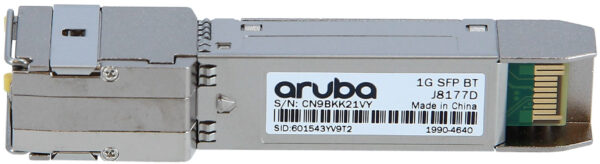 Émetteur-récepteur Aruba 1G SFP RJ45 T 100m Cat5e (J8177D) – Image 3