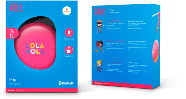 Enceinte portable Bluetooth Energy Sistem Lol&Roll Pop Kids - Rose (454976) – Image 5