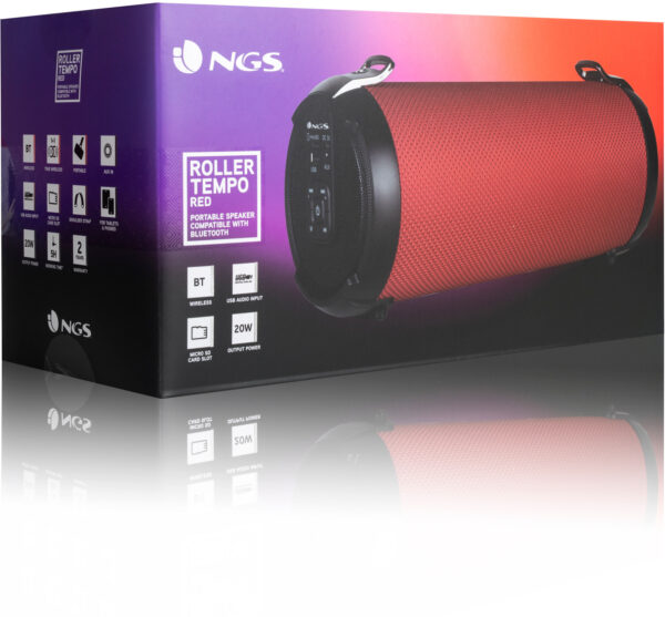 Prix Enceinte portable NGS Roller Tempo rouge 20W (ROLLERTEMPORED) -  311.00 -  311.00 – Image 7