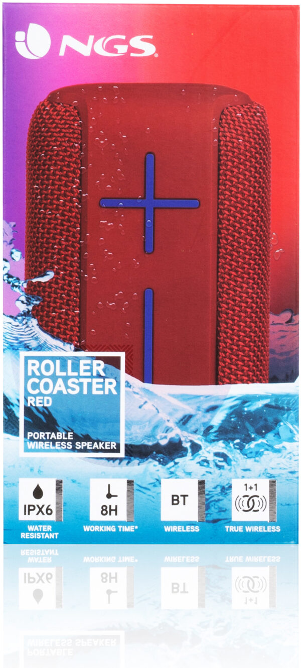 Prix Enceinte Waterproof NGS Roller Coaster Rouge 10W (ROLLERCOASTERRED) -  277.00 -  277.00 – Image 8