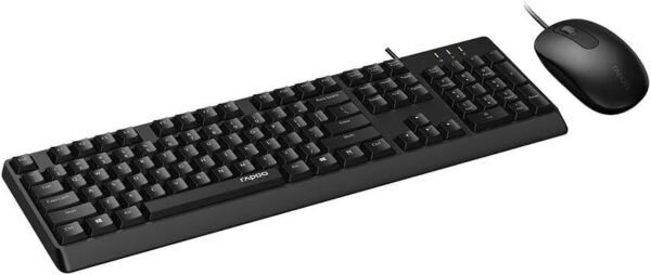 Ensemble filaire souris + clavier Rapoo X130PRO (AZERTY Français) – Image 2