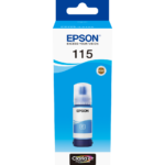 Epson 115 Cyan - Bouteille d'encre Epson EcoTank d'origine (C13T07D24A)