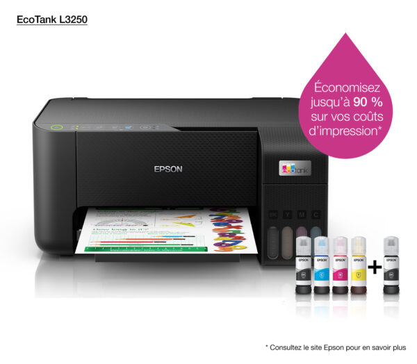 epson ecotank l3250 imprimante multifonction a reservoirs rechargeables c11cj67408