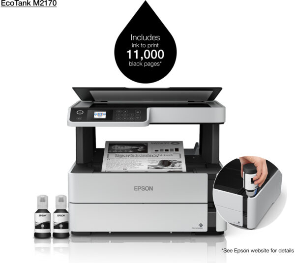 Epson EcoTank M2170 Imprimante multifonction à réservoirs rechargeables (C11CH43403)