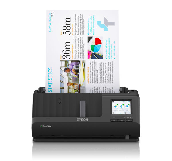 Prix Epson ES-C380W Chargeur automatique de documents + Scanner à feuille 600 x 600 DPI A4 Noir (B11B269401) -  - 