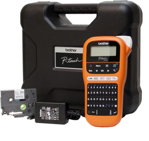 Etiqueteuse professionnelle portable Brother PT-E110VP - AZERTY