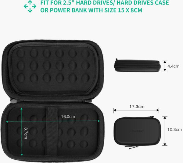 Prix Etui Antichoc rangement Ugreen pour les disque dur 2,5" (40707) -  -  – Image 10