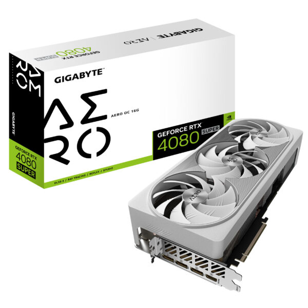 Prix Gigabyte AERO GeForce RTX 4080 SUPER OC 16G NVIDIA 16 Go GDDR6X (GV-N408SAERO OC-16GD) -  - 