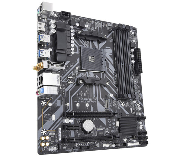 Prix Gigabyte B450M DS3H WIFI carte mère AMD B450 Emplacement AM4 micro ATX (B450M DS3H WIFI) -  -  – Image 3