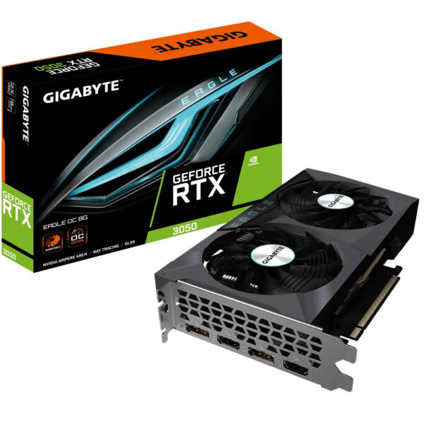 Prix Gigabyte EAGLE GeForce RTX 3050 OC 8G NVIDIA 8 Go GDDR6 (GV-N3050EAGLE OC-8GD) -  - 
