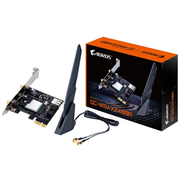 Prix Gigabyte GC-WBAX2400R carte réseau Interne WLAN / Bluetooth 2400 Mbit/s (GC-WBAX2400R) -  - 