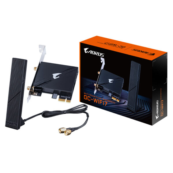 Prix Gigabyte GC-WIFI7 carte réseau Interne WLAN / Bluetooth 5800 Mbit/s (GC-WIFI7) -  - 