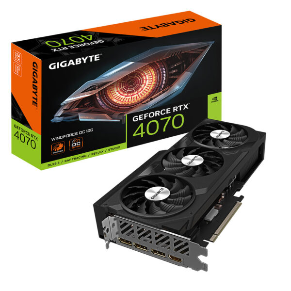 Prix Gigabyte GV-N4070WF3OC-12GD carte graphique NVIDIA GeForce RTX 4070 12 Go GDDR6X (GV-N4070WF3OC-12GD) -  - 
