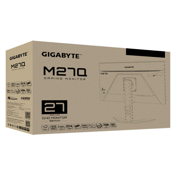 Prix Gigabyte M27Q écran plat de PC 68,6 cm (27") 2560 x 1440 pixels Quad HD LED Noir (M27Q) -  -  – Image 8