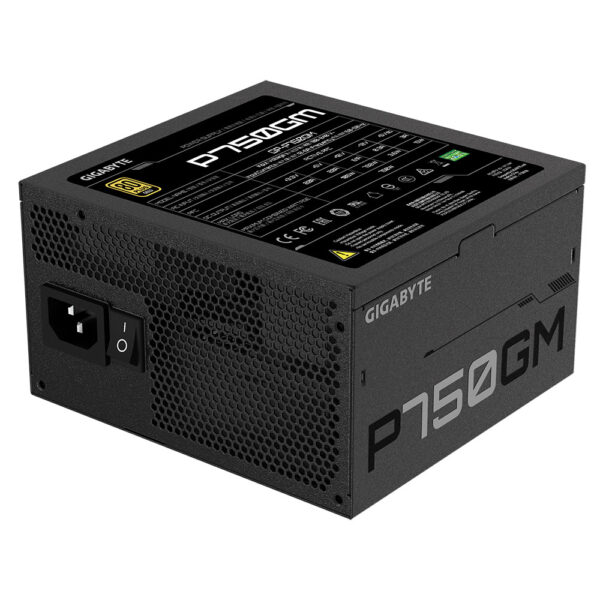 Prix Gigabyte P750GM unité d'alimentation d'énergie 750 W 20+4 pin ATX ATX Noir (GP-P750GM) -  -  – Image 4