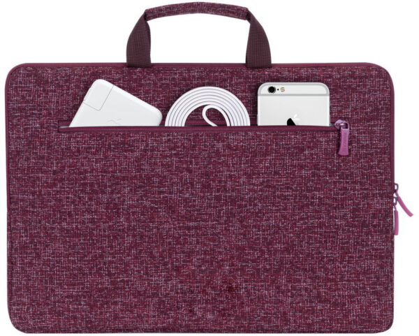 housse rivacase anvik 7913 rouge bourgogne pour ordinateurs portables 133 7913 burgundy red 2