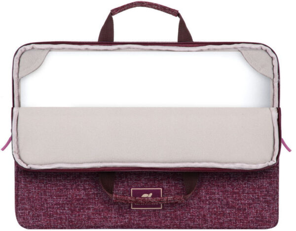 housse rivacase anvik 7913 rouge bourgogne pour ordinateurs portables 133 7913 burgundy red 3