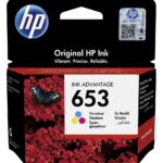 HP 653 Couleur - Cartouche d'encre HP d'origine Ink Advantage (3YM74AE)