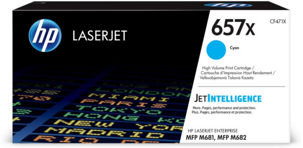 HP 657X Cyan (CF471X) - Toner grande capacité HP LaserJet d'origine