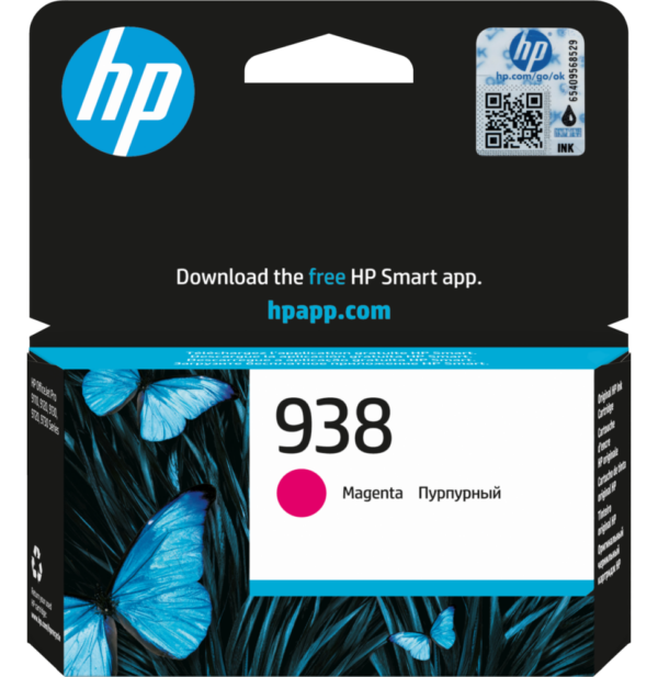 HP 938 Magenta - Cartouche d'encre HP d'origine (4S6X6PE)