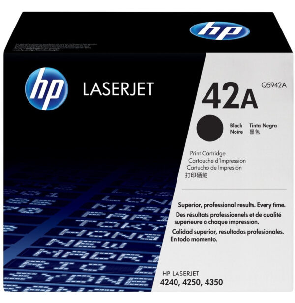 Prix HP 42A Noir (Q5942A) - Toner HP LaserJet d'origine -  4200.00 -  4200.00