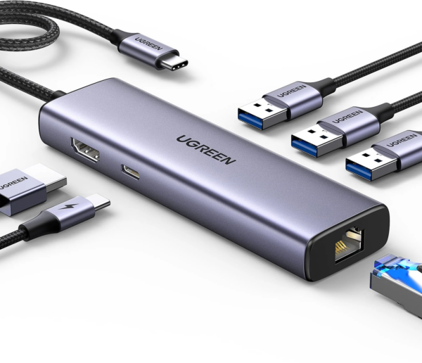 hub ugreen revodok 1061 usb c 6 en 1 supporte pd power delivery 100w recharge 15598 1