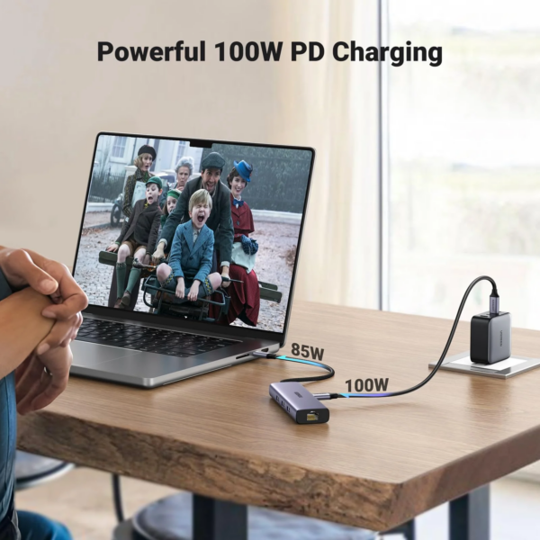 hub ugreen revodok 1061 usb c 6 en 1 supporte pd power delivery 100w recharge 15598 4