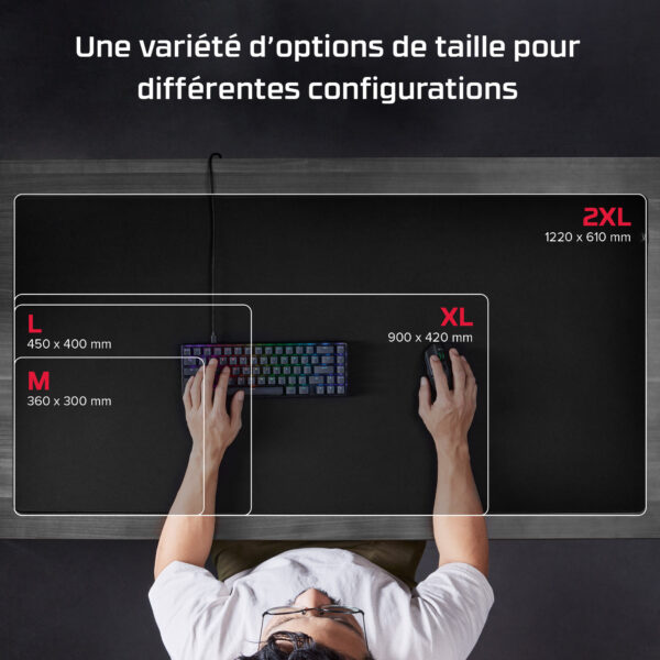 HyperX Tapis Pulsefire – Tapis de souris de gaming – Tissu (XL) (4Z7X5AA) – Image 9