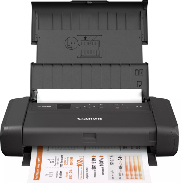 Prix Imprimante Jet d'encre Portable Canon Pixma TR150 avec Batterie (4167C026AC) -  6203.00 -  6203.00