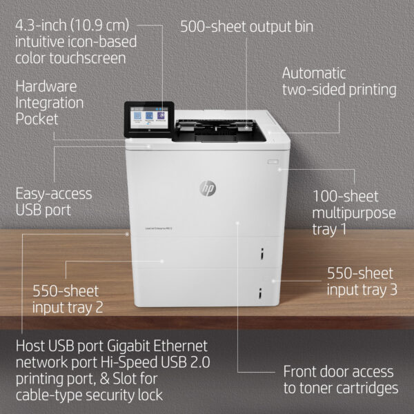 Prix Imprimante Laser Monochrome HP LaserJet Enterprise M612dn (7PS86A) -  12501.00 -  12501.00 – Image 8