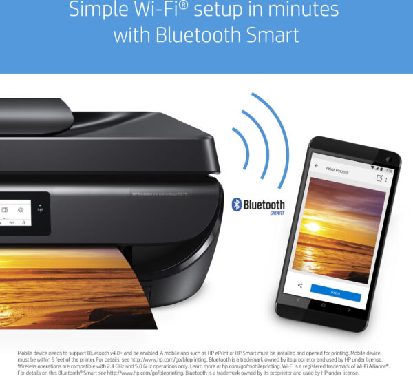 Prix Imprimante multifonction Jet d’encre HP DeskJet Ink Advantage 5275 (M2U76C) -  -  – Image 8