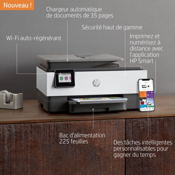 Imprimante multifonction Jet d’encre HP OfficeJet Pro 8023 (1KR64B) – Image 5