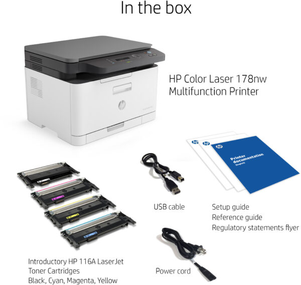 Imprimante Multifonction Laser Couleur HP 178nw (4ZB96A) – Image 11
