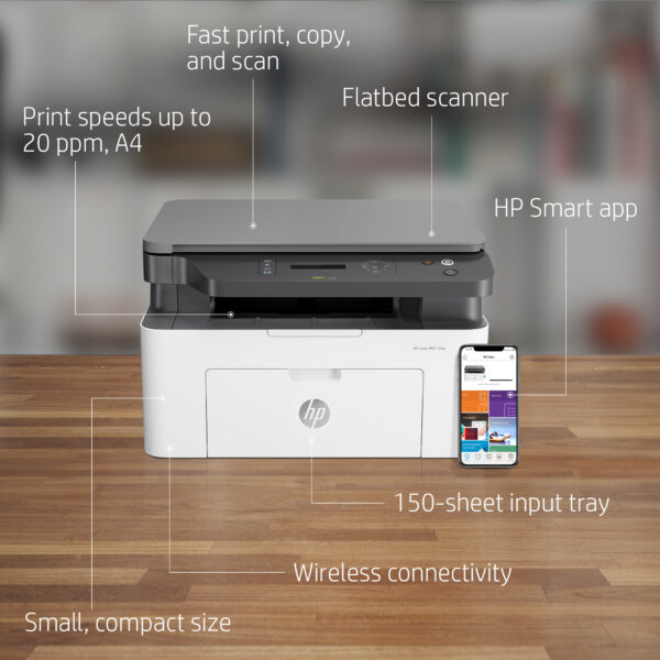 Prix Imprimante Multifonction Laser Monochrome HP 135w (4ZB83A) -  2576.00 -  2576.00 – Image 11