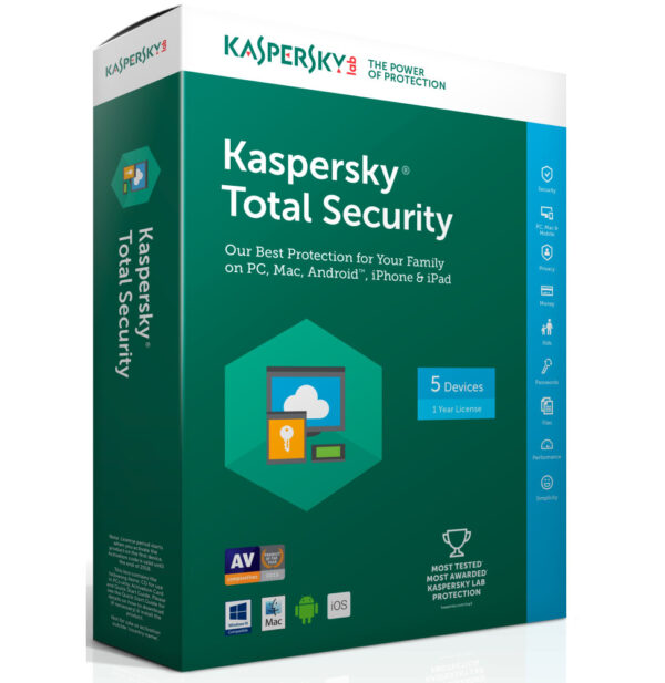 Prix Kaspersky Total Security 2017 Multi-Devices - 5 postes - 